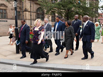 Der Reverend Jessie Jackson besucht Sheffield im Jahr 2007 Stockfoto