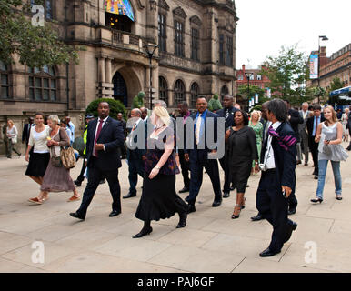 Der Reverend Jessie Jackson besucht Sheffield im Jahr 2007 Stockfoto