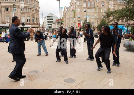 Der Reverend Jessie Jackson besucht Sheffield im Jahr 2007 Stockfoto