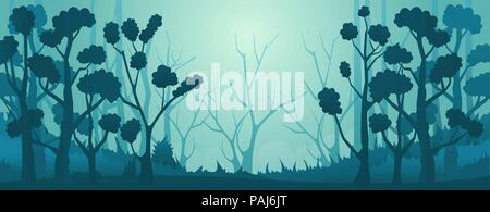 Vektor Wald Hintergrund. Stock Vektor