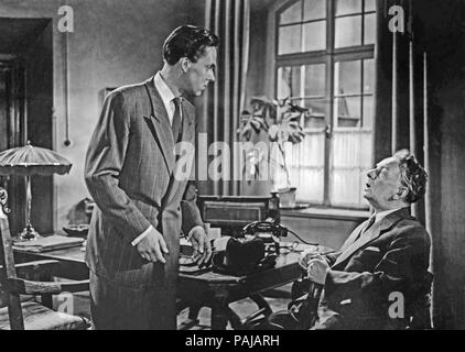 Wochenend im Paradies, alias: Liebe im Finanzamt, Deutschland 1952, Regie: Kurt Hoffmann Darsteller: Hans Heyne, Erich Ponto Stockfoto