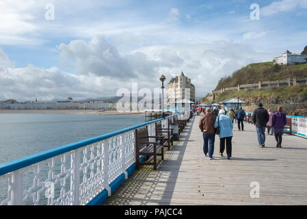 Pier von Llandudno, Llandudno, North Wales, UK. Stockfoto