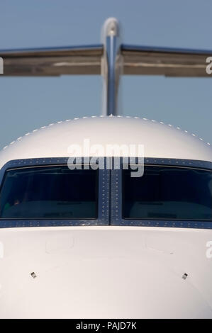 Eine Gulfstream 550 im statischen geparkt - Anzeige an die 2005 Paris AirShow, Salon-du-Lac du Bourget Stockfoto