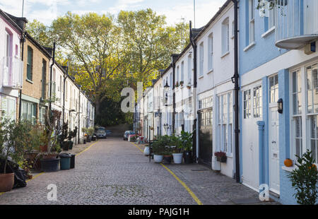 Luxushotels mews Häuser in Kensington, West London, Großbritannien Stockfoto