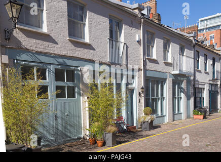 Luxushotels mews Häuser in Kensington, West London, Großbritannien Stockfoto