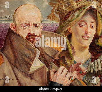 Jacek Malczewski - Self Portrait21 (mit Frau) Stockfoto