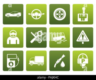 Car Service und Transport icons-Vektor Icon Set Stock Vektor