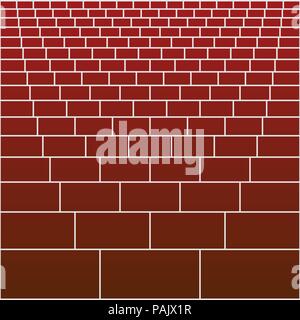 Brick Wall Muster Hintergrund flachbild Vector Illustration. Stock Vektor