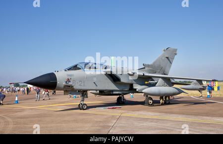 Panavia Tornado der deutschen Luftwaffe auf statischen Anzeige an die 2018 Royal International Air Tattoo Stockfoto