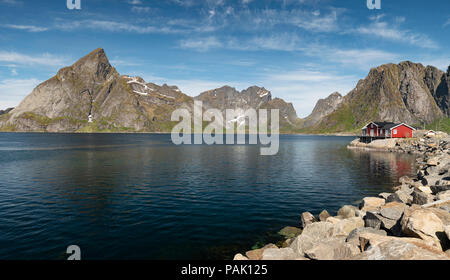 Hamnoy, Lofoten Inseln, Norwegen. Stockfoto