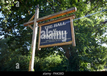 Chelford Gemeinde in Cheshire, England, in die Halle am Marthall Stockfoto