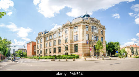 CLUJ-NAPOCA, Rumänien - 23. JULI 2016: Lucian Blaga Zentrale Universitätsbibliothek in diesem wunderschönen Siebenbürgischen Stadt in Rumänien bauen im Jugendstil oder w Stockfoto