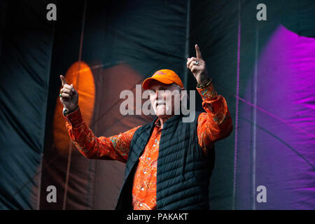 Edmonton, Alberta, Kanada. 22. Juli, 2018. Mike Liebe führt mit den Beach Boys bei K-Tage in Edmonton. Credit: Ron Palmer/SOPA Images/ZUMA Draht/Alamy leben Nachrichten Stockfoto