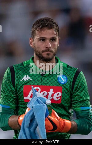 Karnezis Orestis (Neapel) während der italienischen Vorsaison Freundschaftsspiel zwischen Napoli 5-0 Carpi bei Briamasco Stadion am 22 Juli, 2018 in Trient, Italien. Credit: Maurizio Borsari/LBA/Alamy leben Nachrichten Stockfoto