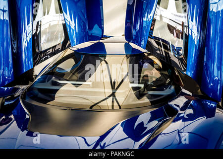 2018 NIO EP9 Supercar detail Am Goodwood Festival 2018 von Geschwindigkeit, Sussex, UK abstrakt. Stockfoto