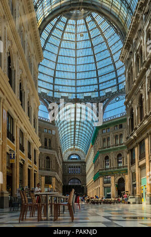 Umberto I Galerie in Neapel, 30. 06. 2018 Italien Stockfoto