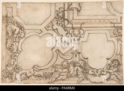 Dekorative Gestaltung. Artist: Anonyme, Spanisch, 17. Abmessungen: 5-1/8 x 7-9/16-in. (13,0 x 19,2 cm). Datum: 17. Museum: Metropolitan Museum of Art, New York, USA. Stockfoto