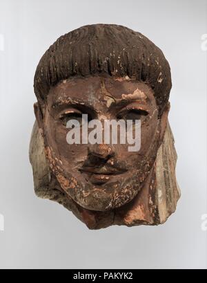 Grabkunst Maske. Abmessungen: h. 24,8 cm (9 3/4 in). Datum: Ca. 125. Museum: Metropolitan Museum of Art, New York, USA. Stockfoto