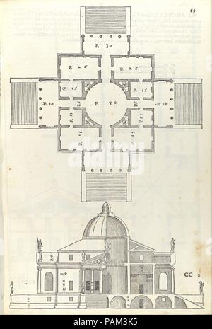 Architektur, Grundriss, Querschnitt einer gotischen Kathedrale