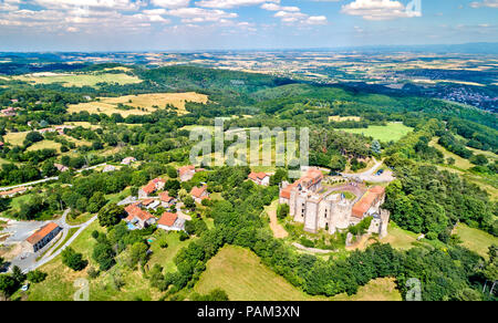 Das Chateau de Chazeron, ein Schloss im Puy-de-Dome Departement von Frankreich Stockfoto