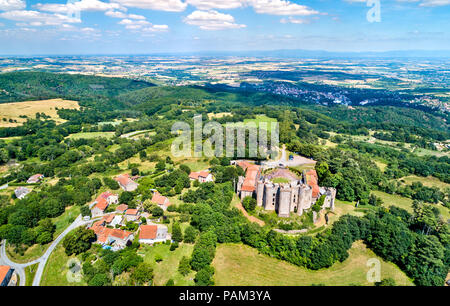 Das Chateau de Chazeron, ein Schloss im Puy-de-Dome Departement von Frankreich Stockfoto