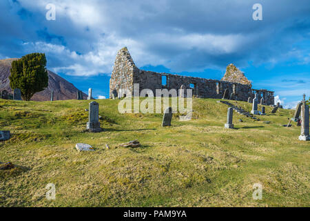 Cill Chriosd, B8083Broadford auf Torrin und Elgol Straße, Isle of Skye, Schottland, Europa Stockfoto