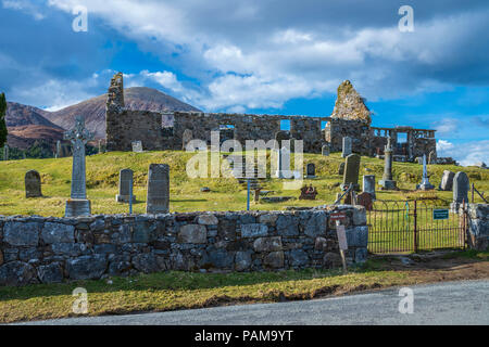 Cill Chriosd, B8083Broadford auf Torrin und Elgol Straße, Isle of Skye, Schottland, Europa Stockfoto