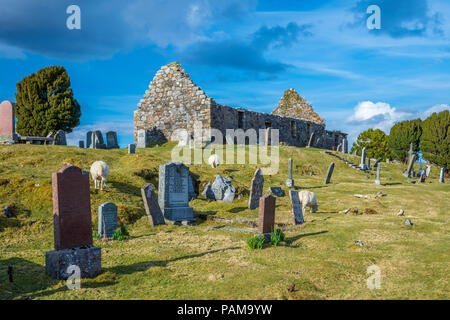 Cill Chriosd, B8083Broadford auf Torrin und Elgol Straße, Isle of Skye, Schottland, Europa Stockfoto