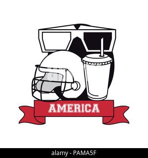 USA Filme und Unterhaltung Stock Vektor