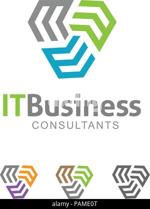 3D-abstrakten Logo ähnelt Buchstaben E und V Buchstabe E 3d Logo style, Buchstabe V 3D-Stil, Logo, Logo-Konzept. Stock Vektor