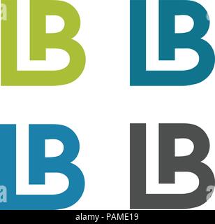 Moderne BL, LB schreiben creative Logo Logo Konzept vector, LB, LB schreiben abstrakte logo Konzept Stock Vektor