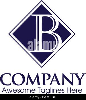Kreatives Schreiben B-Logo. Abstrakte Business Logo Design Template. Moderne Buchstabe B Logo Vorlage editierbar für Ihr Unternehmen. Stock Vektor
