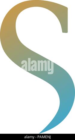 Abstrakte bunte Buchstaben S Logo, Buchstabe S Alphabet symbol Vektor illustration Stock Vektor