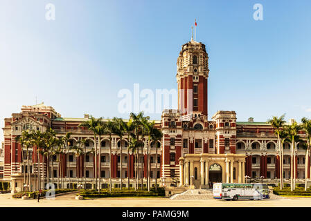 Taipei, Taiwan - Jan 16, 2017: Blick auf die Presidential Bürogebäude in Taipeh, Taiwan. Stockfoto