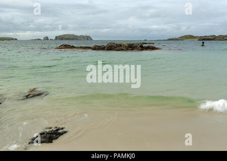 Traigh Bostadh-Bosta Strand, tolle Bernera Stockfoto