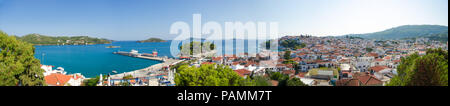 Insel Skiathos in Griechenland mit einer Panoramaaussicht Stockfoto