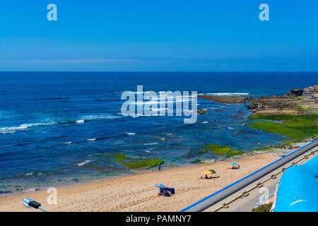 Ericeira Portugal. 15. Juli 2018. North Beach in Ericeira Dorf. Ericeira, Portugal. Stockfoto