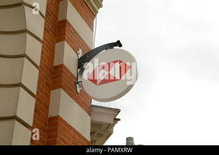 HSBC Bank logo Zeichen Stockfoto