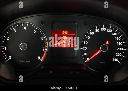 Auto dashboards Interieur Auto Stockfoto