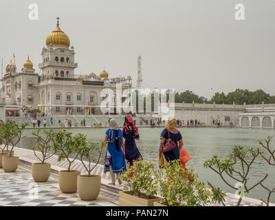 Goldener Tempel in Delhi, Indien Sikh Tempel, Juni 2018 Stockfoto