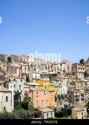 Häuser in Ragusa, Sizilien. Stockfoto