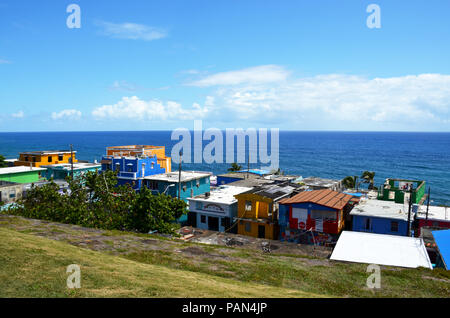 La Perla Nachbarschaft in der Altstadt von San Juan Puerto Rico Stockfoto