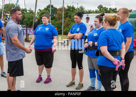 North West Krieger Weightlifting Wettbewerb, St Helens, Merseyside, UK Stockfoto