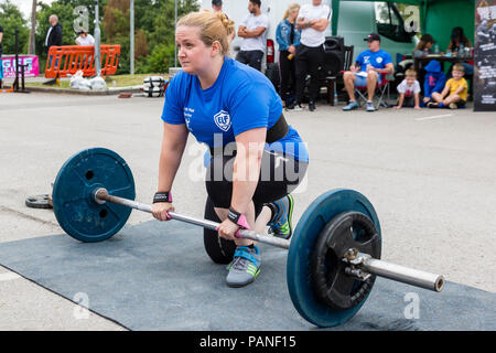 North West Krieger Weightlifting Wettbewerb, St Helens, Merseyside, UK Stockfoto