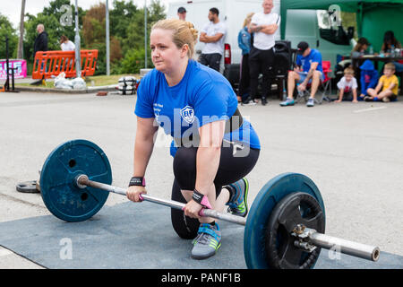 North West Krieger Weightlifting Wettbewerb, St Helens, Merseyside, UK Stockfoto