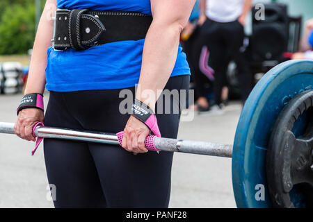 North West Krieger Weightlifting Wettbewerb, St Helens, Merseyside, UK Stockfoto