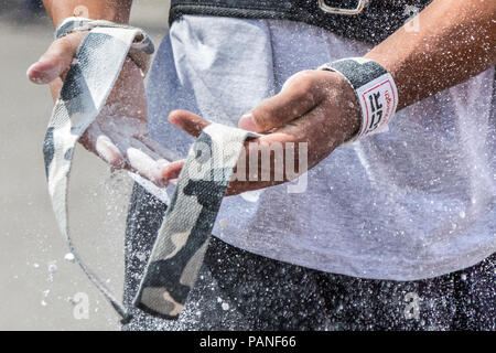 North West Krieger Weightlifting Wettbewerb, St Helens, Merseyside, UK Stockfoto