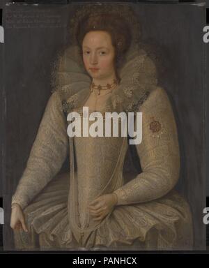 Ellen Maurice (1578-1626). Artist: Marcus Gheeraerts der Jüngere (Flämisch, Brügge 1561-1635/36 London). Abmessungen: 35 5/8 x 29 1/4 in. (90,6 × 74,2 cm). Datum: 1597. Museum: Metropolitan Museum of Art, New York, USA. Stockfoto