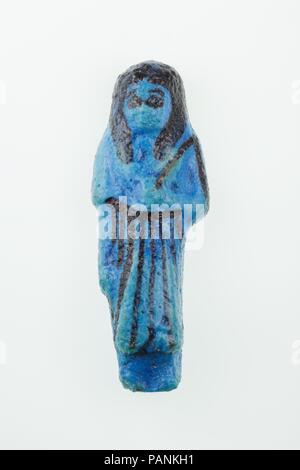 Aufseher Uschebti von Nalle. Abmessungen: H. W. 3.3 × 9.5 × D 2,1 cm (9,5 × 3,3 × 2,1 cm). Dynastie: Dynasty 21. Herrschaft: Herrschaft des Psusennes I. Datum: Ca. 1050 v. Chr.. Siehe 30.2. 28.1 a, b. Museum: Metropolitan Museum of Art, New York, USA. Stockfoto