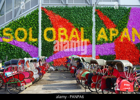 Solo Bahnhof Balapan, Surakarta, Central Java, Indonesien Stockfoto